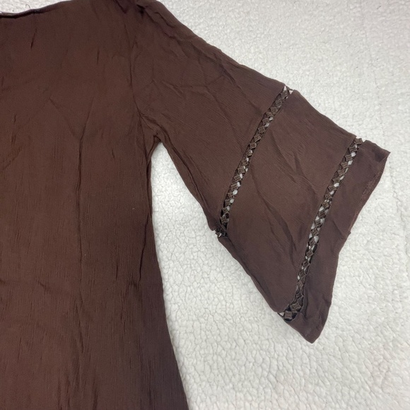 Women’s XL Brown “Paisley Vine Tunic Top - Picture 9 of 15